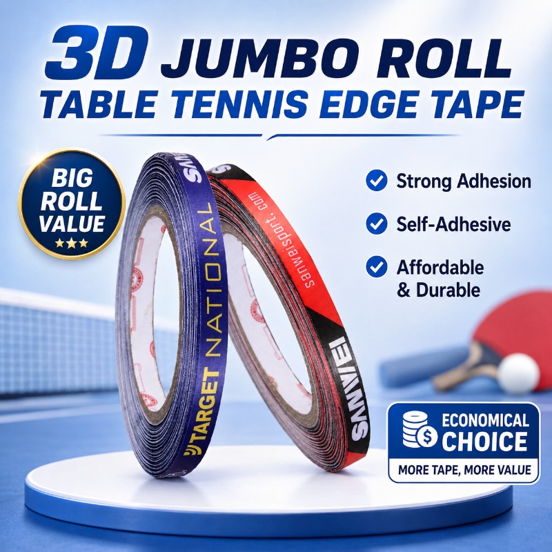 Table Tennis Backhand - Original Sanwei 1cmx25M Silk fiber Table