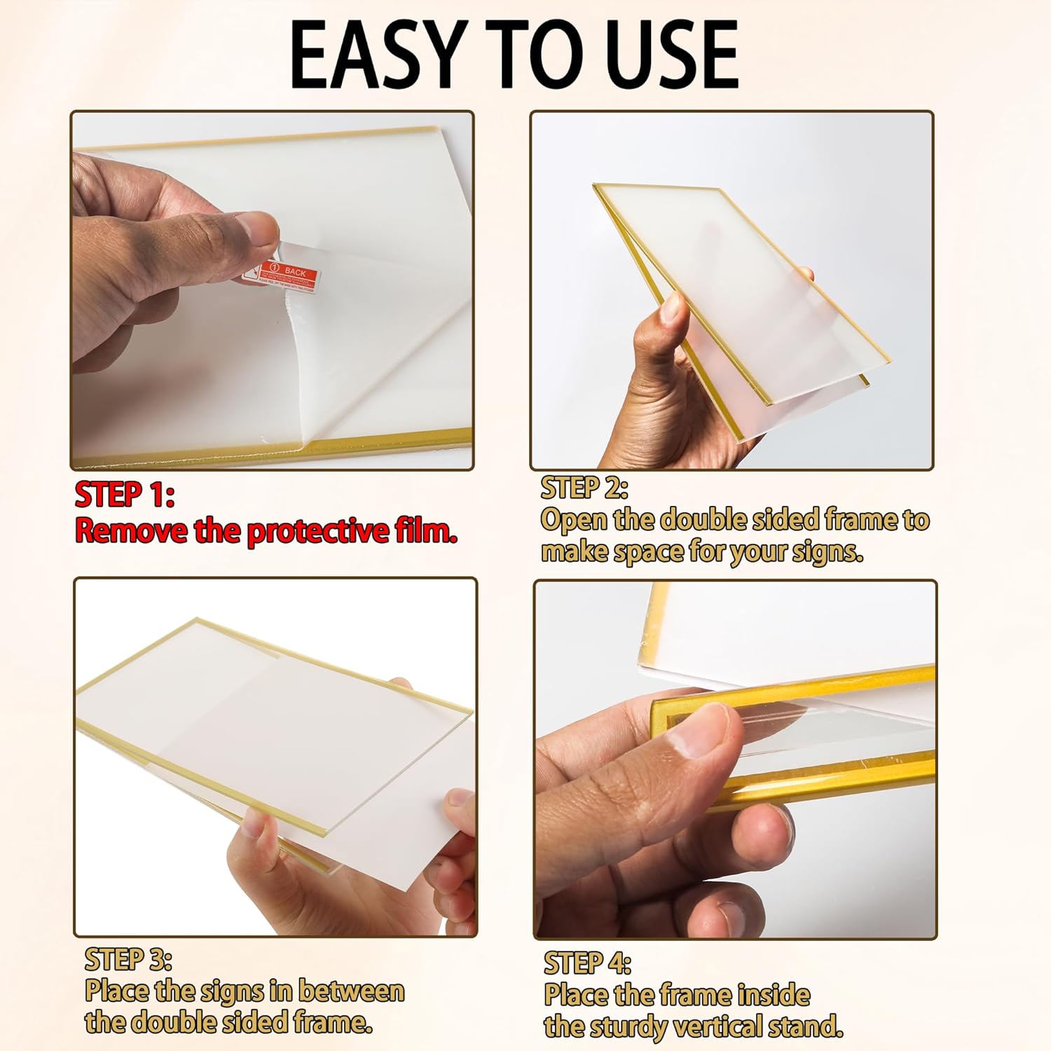 4x6inch Acrylic Sign Holder Wi - Table Tennis Zone recension och pris