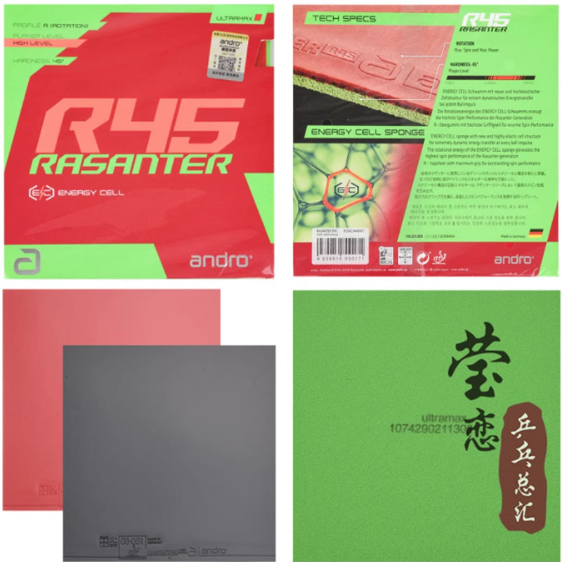 Andro Rasanter R45 47 50 C45 4 - Table Tennis Racket recension och pris