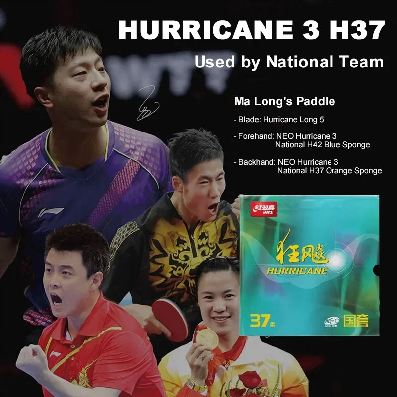 DHS-Hurricane 3 H37 Table Tenn - Table Tennis Backhand recension och pris
