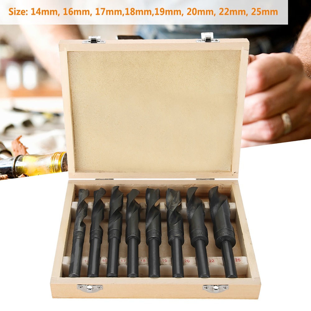 8pcs Durable 14-25mm HSS Drill - Table Tennis Zone recension och pris