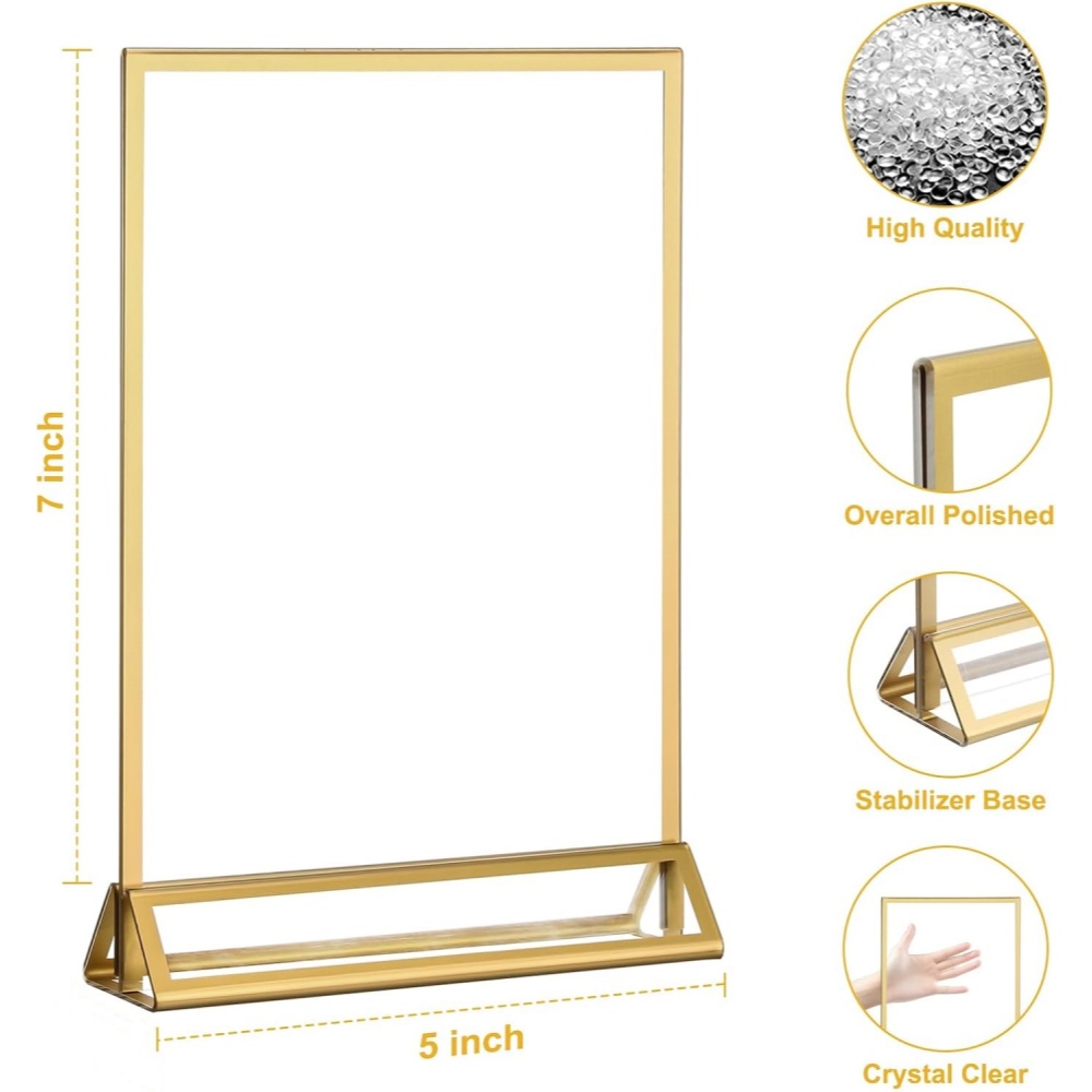 6Pack 5x7 Clear Acrylic Sign H - Table Tennis Zone recension och pris