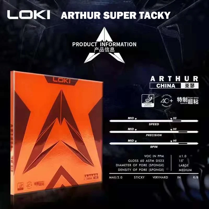 Original LOKI ARTHUR Europe/As - Xu Xin Table Tennis recension och pris