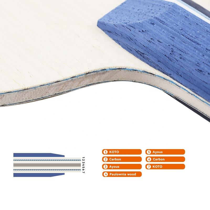 1PCS Blue Carbon Fiber Table T - Table Tennis Racket recension och pris