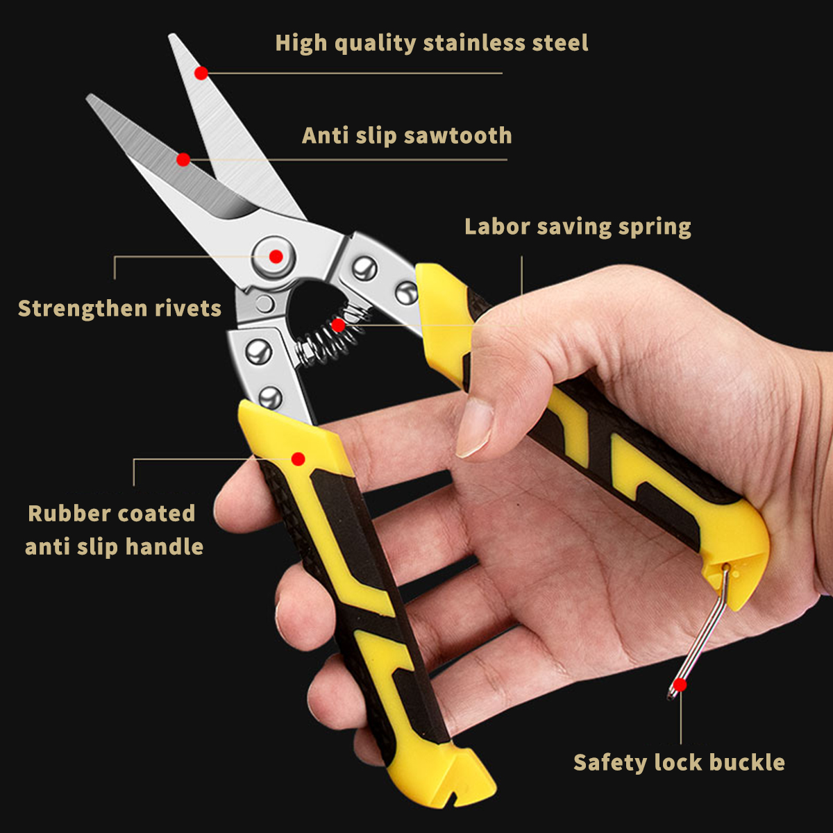 TUPI Industrial Aviation Snips - Butterfly Rubber Sheet recension och pris